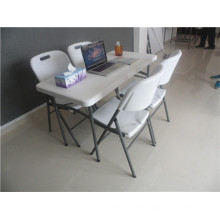 4FT Легкий переносной прямоугольный пластиковый складной стол для пикника или других видов активного отдыха